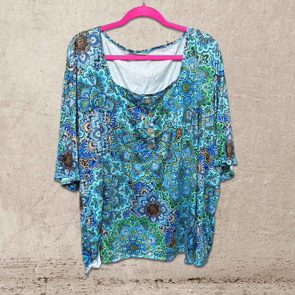 Jersey Square Neck Shirt NWOT - Picture 1 of 5